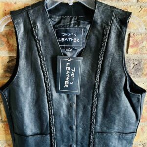 Ladies Leather Vest Size Small